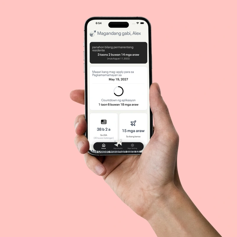 Dashboard na nagpapakita ng katayuan sa pagsunod at mga paalala sa aplikasyon